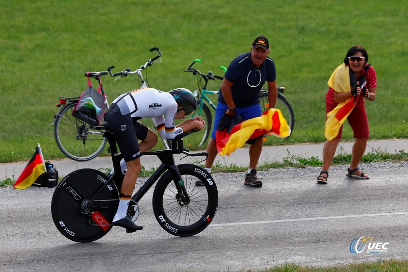 European Championships Munich 2022 - 2022 UEC Road Elite European Championships - Men's ITT - 17/08/2022 - Miguel Heidemann (GER) - photo Luca Bettini/UEC/SprintCyclingAgency?2022